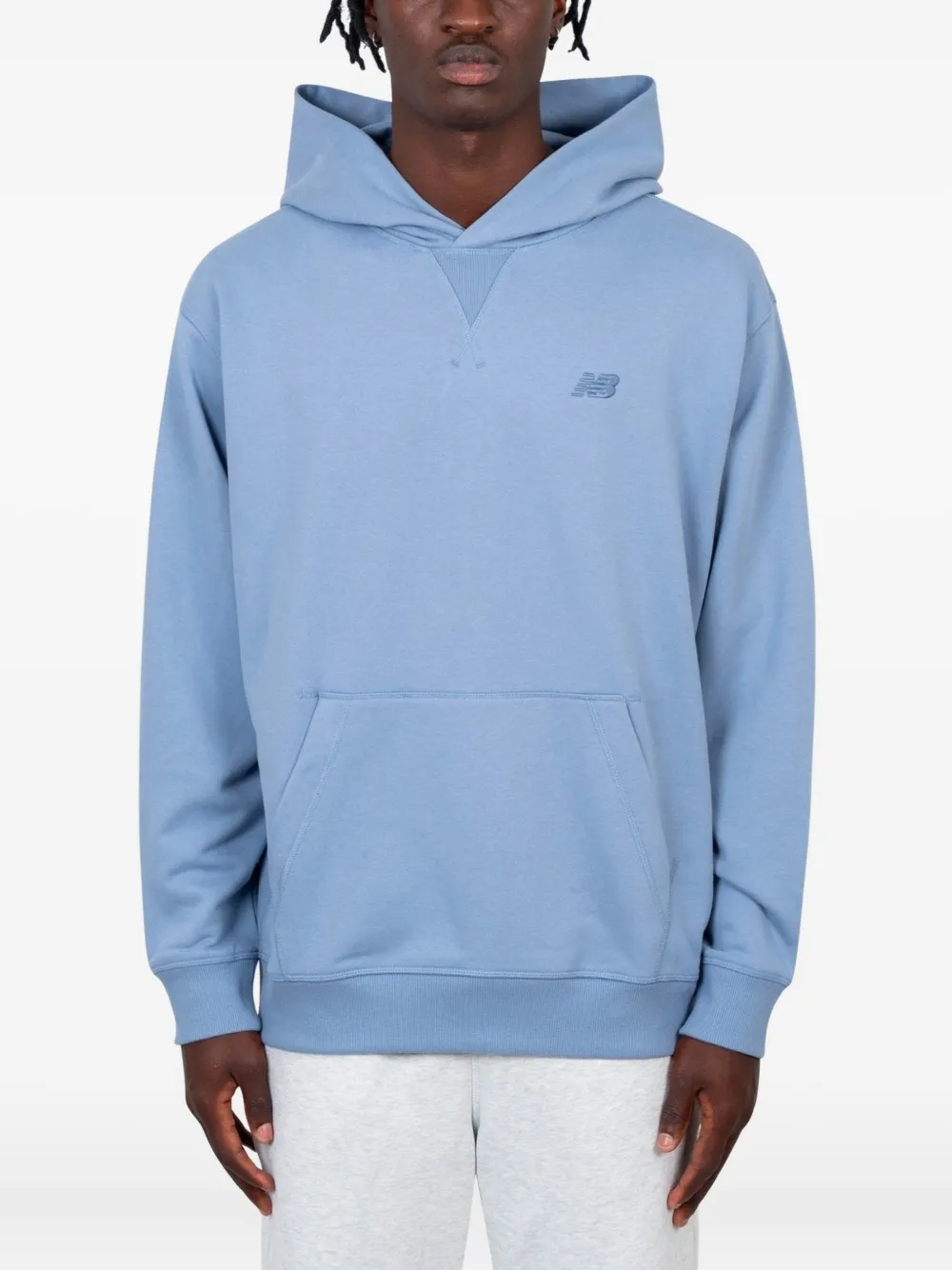 New Balance ロゴ パーカー - ブルー