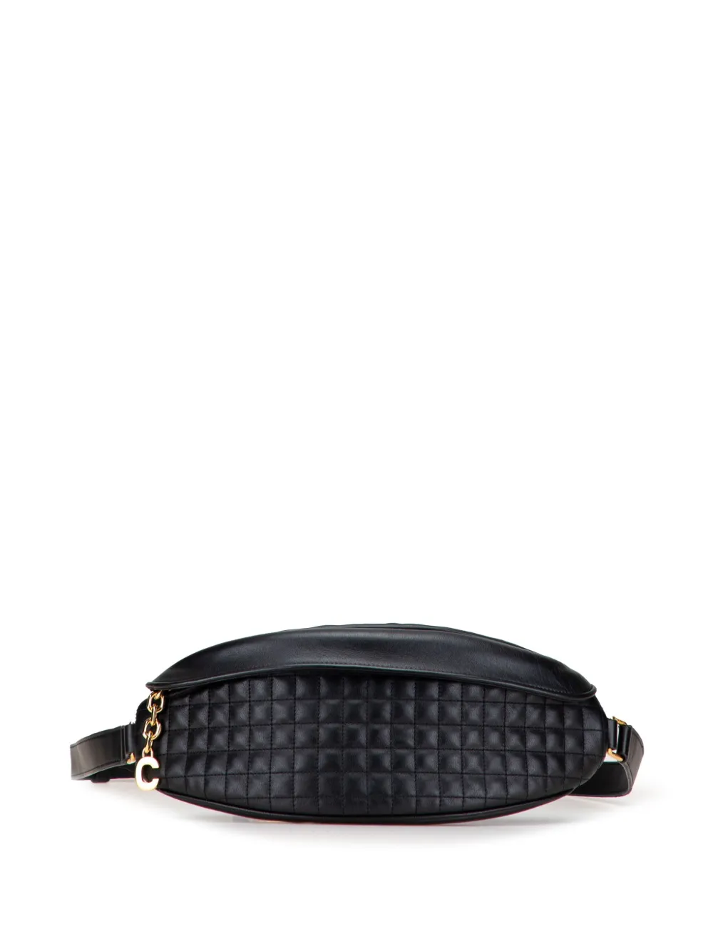 Celine Pre-Owned 2019 Quilted Calfskin C Charm belt bag | Black | Image 1