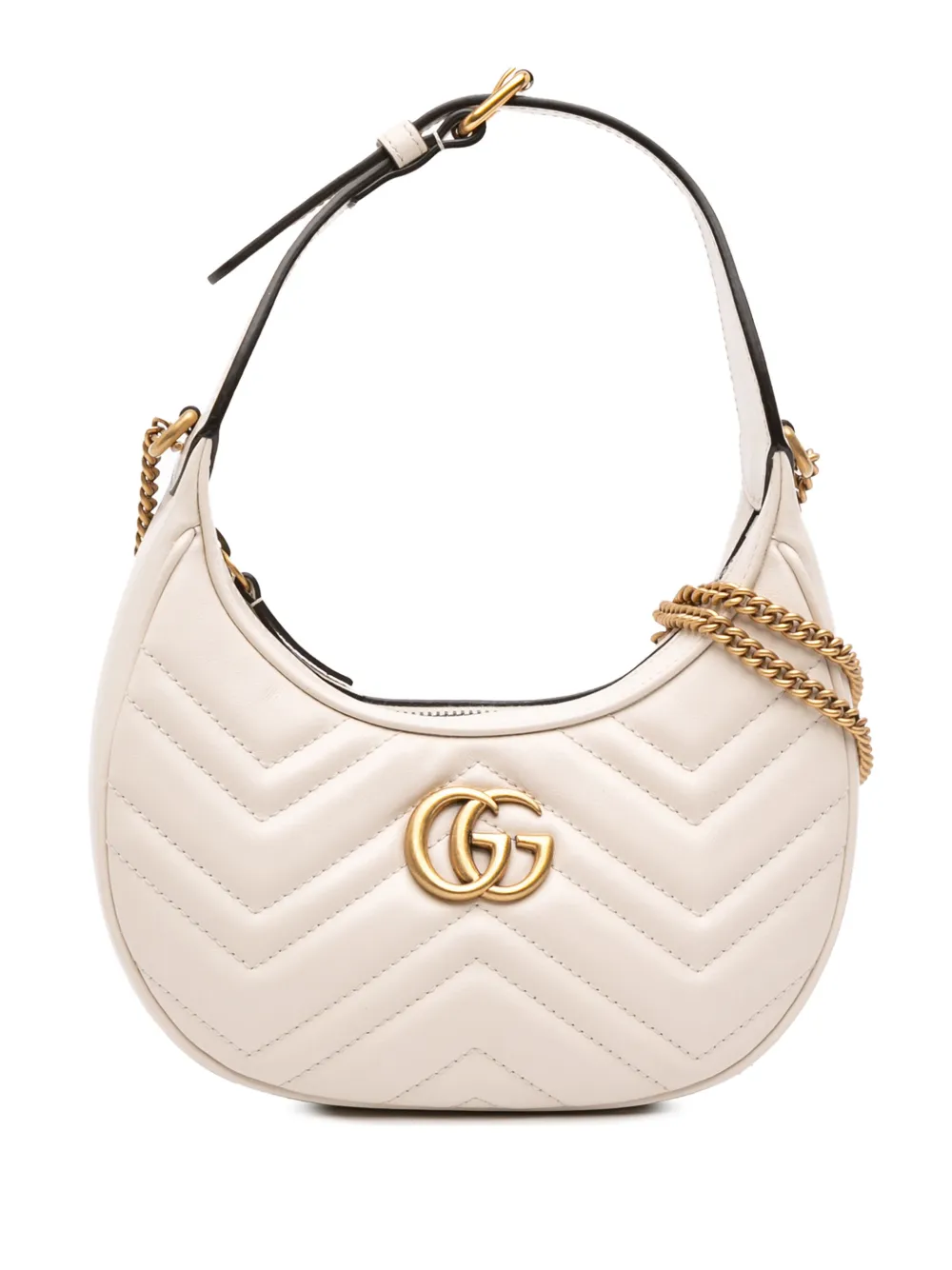 Сумка-ранец Mini GG Marmont Half Moon, бывшая в употреблении у Gucci 2016-2025