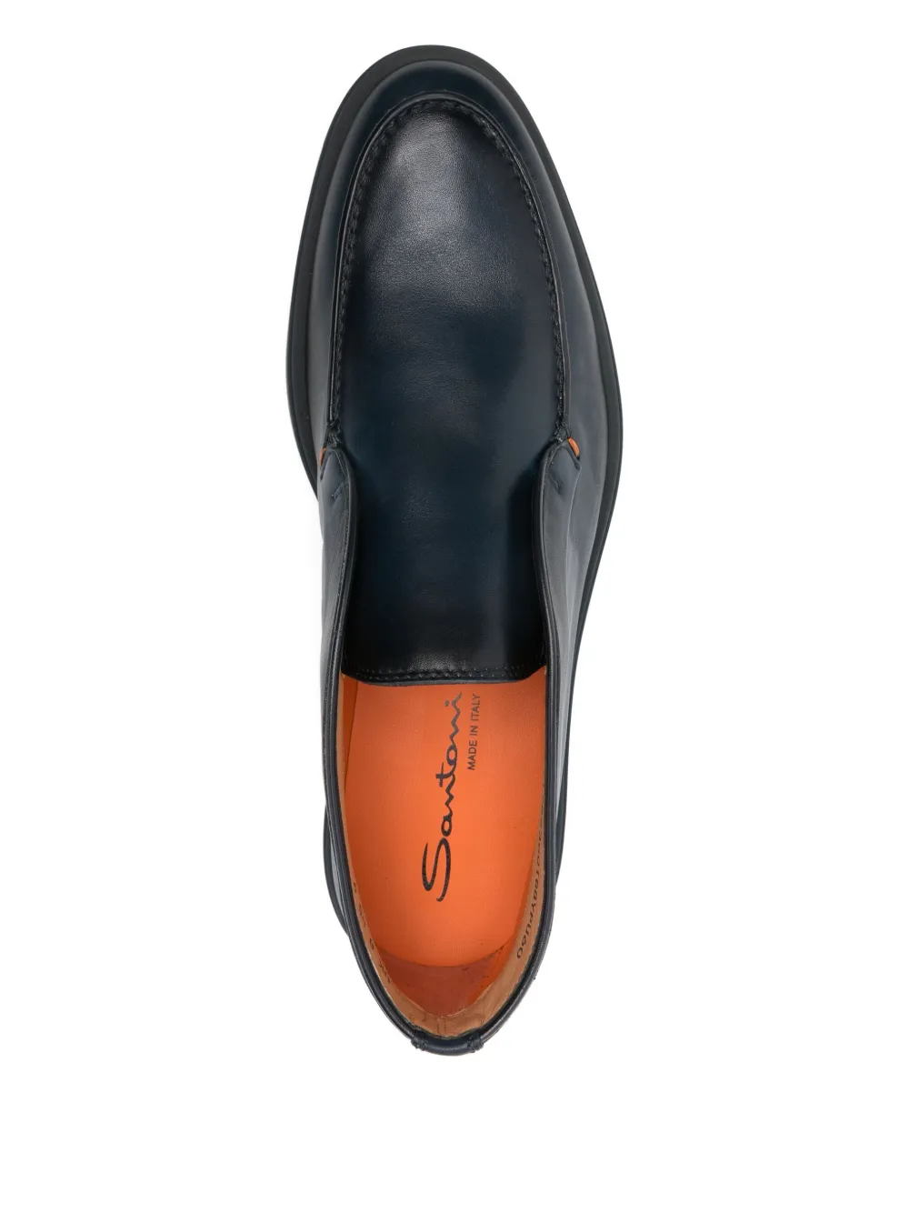 Santoni platte schoenen Blauw