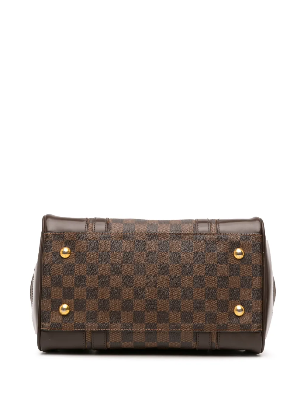 Pre-owned Louis Vuitton 2008 Damier Ebene Berkeley Handbag In Brown