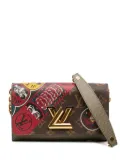 Louis Vuitton Pre-Owned 2017 Kansai Yamamoto Monogram and Epi Kabuki Twist Wallet on Chain crossbody bag - Brown