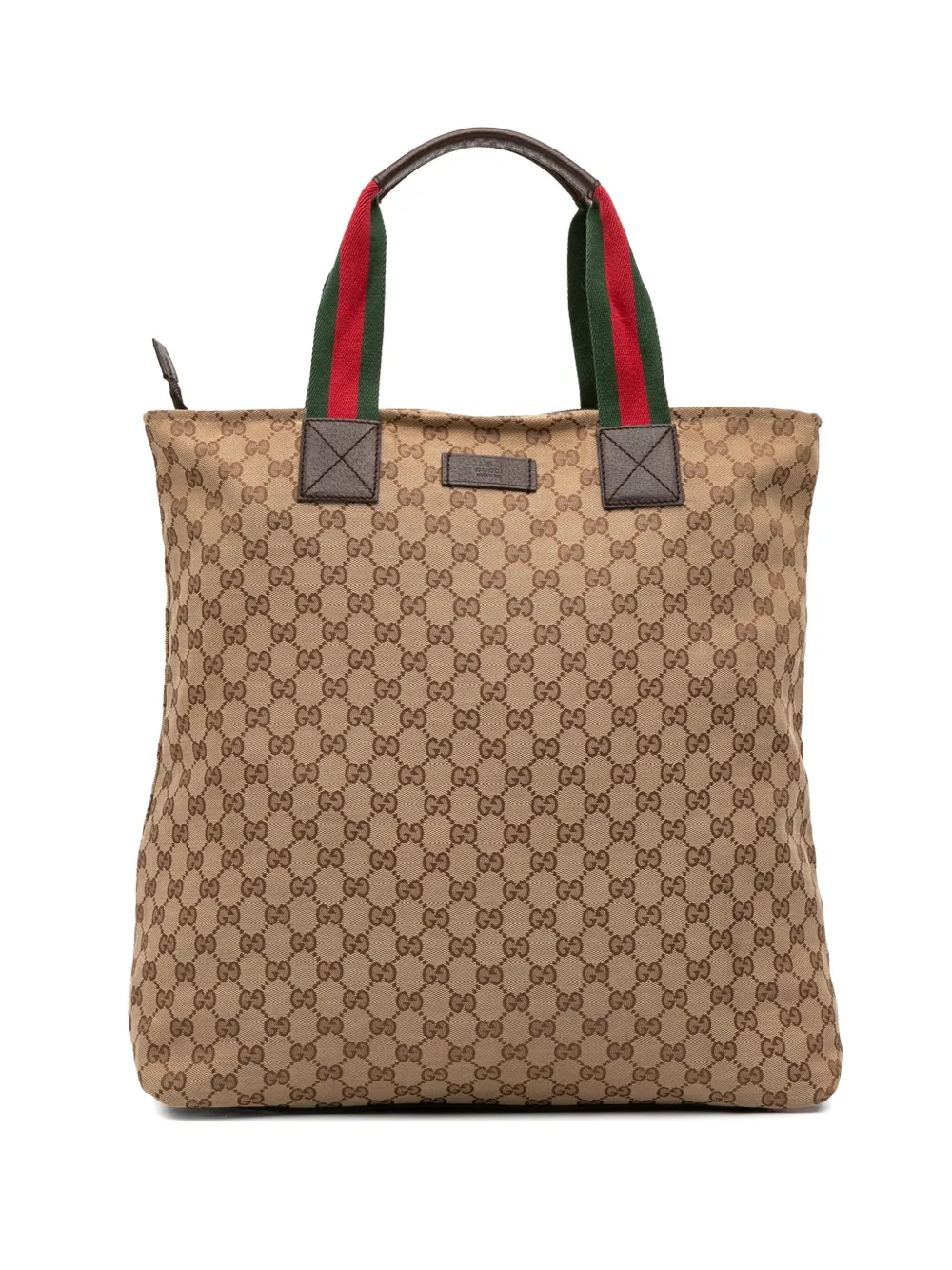 Gucci Pre-Owned 2016-2025 GG Canvas Web tote bag | Brown | Image 1