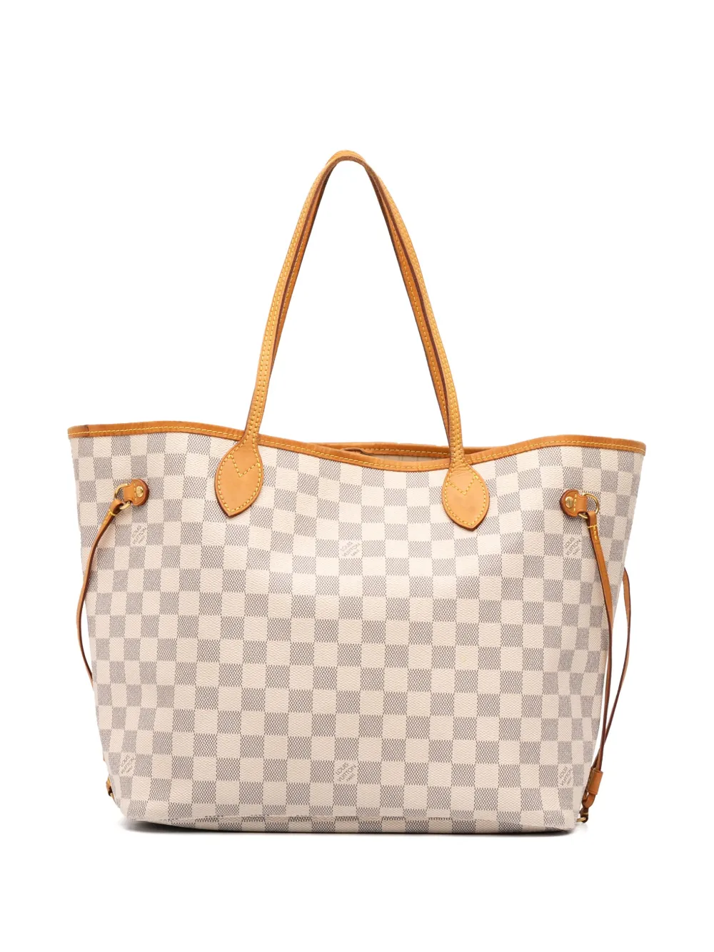 Louis Vuitton Pre-Owned 2014 ダミエ アズール ネヴァーフル MM トートバッグ - ホワイト Louis Vuitton Pre-Owned 2014 ダミエ アズール ネヴァーフル MM トートバッグ - ホワイト