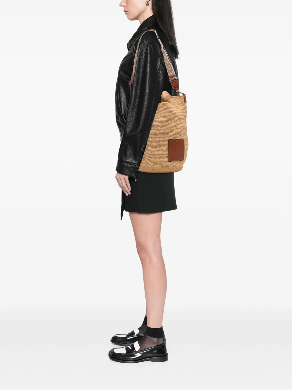Loewe Pre-Owned 2021-2025 Mini Raffia Slit satchel | Pre-Owned | Image 2