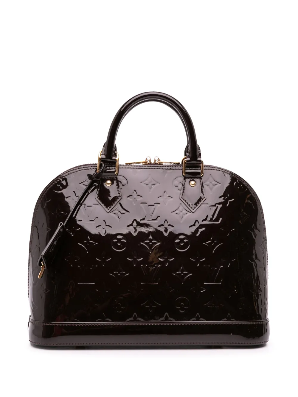 Сумка Vernis Alma PM с монограммой, бывшая в употреблении у Louis Vuitton в 2016 году