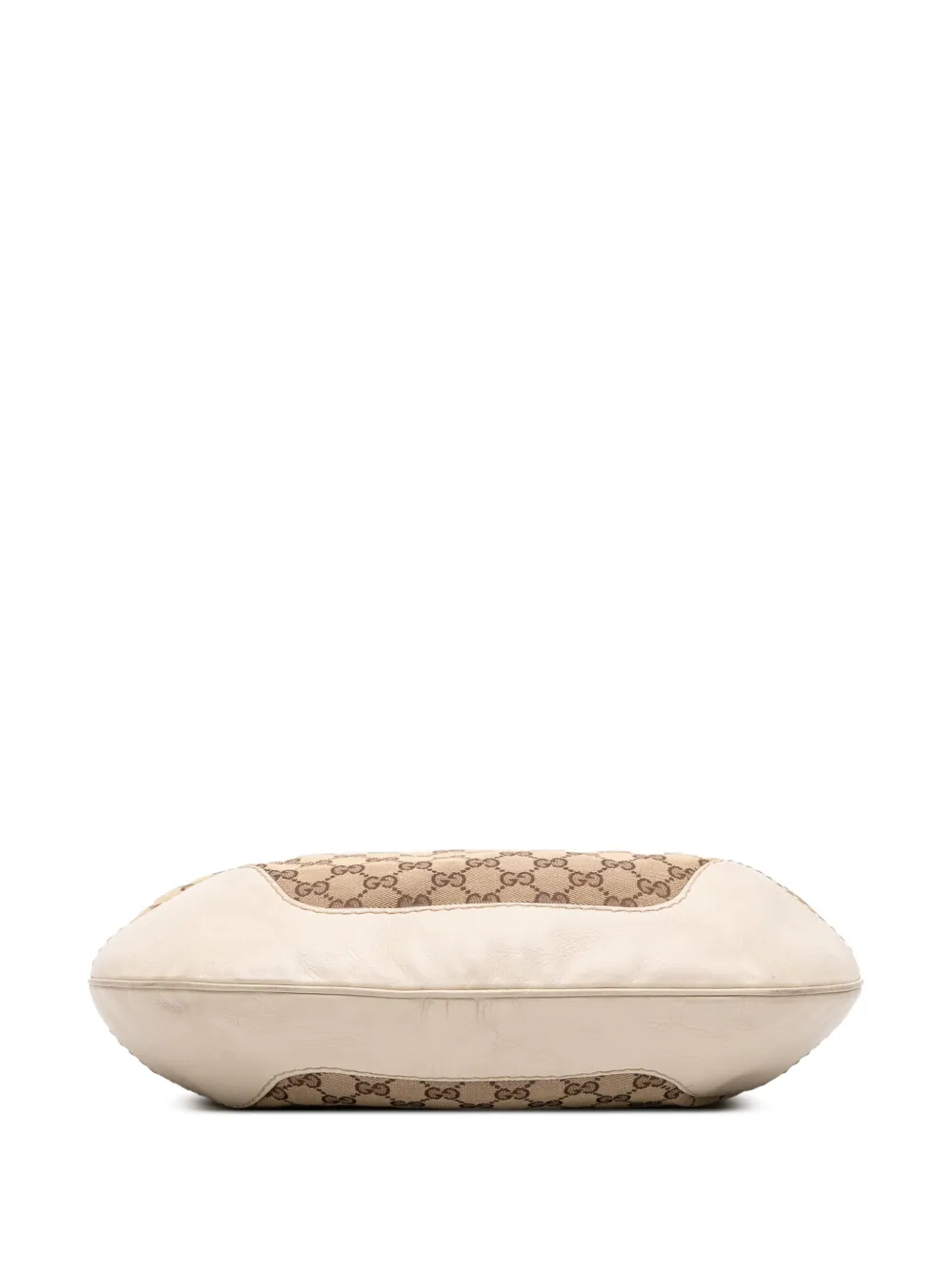 Pre-owned Gucci 2016-2025 Gg Canvas Charlotte Hobo Bag In Brown