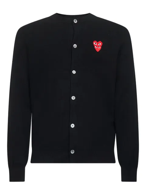 Comme Des Garçons Play cárdigan con botones y logo de corazón