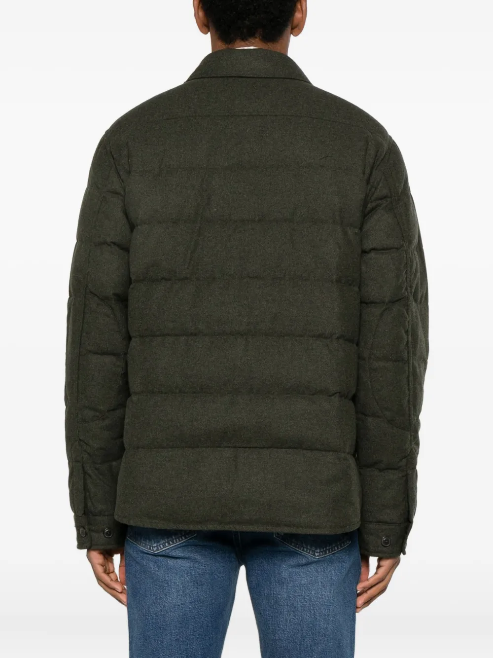 Polo Ralph Lauren Donsjack met visgraatpatroon Groen