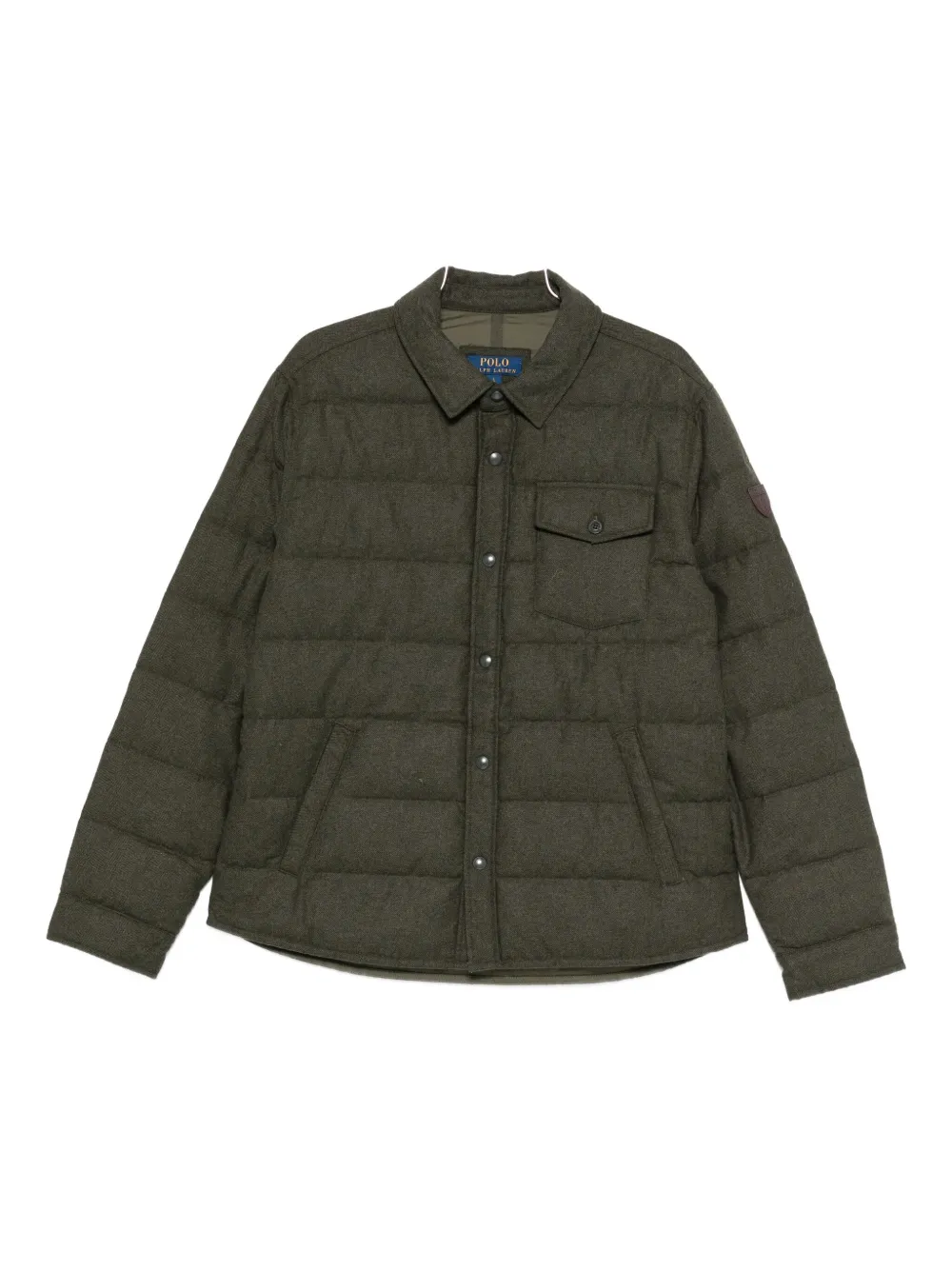 Polo Ralph Lauren herringbone puffer jacket - Verde