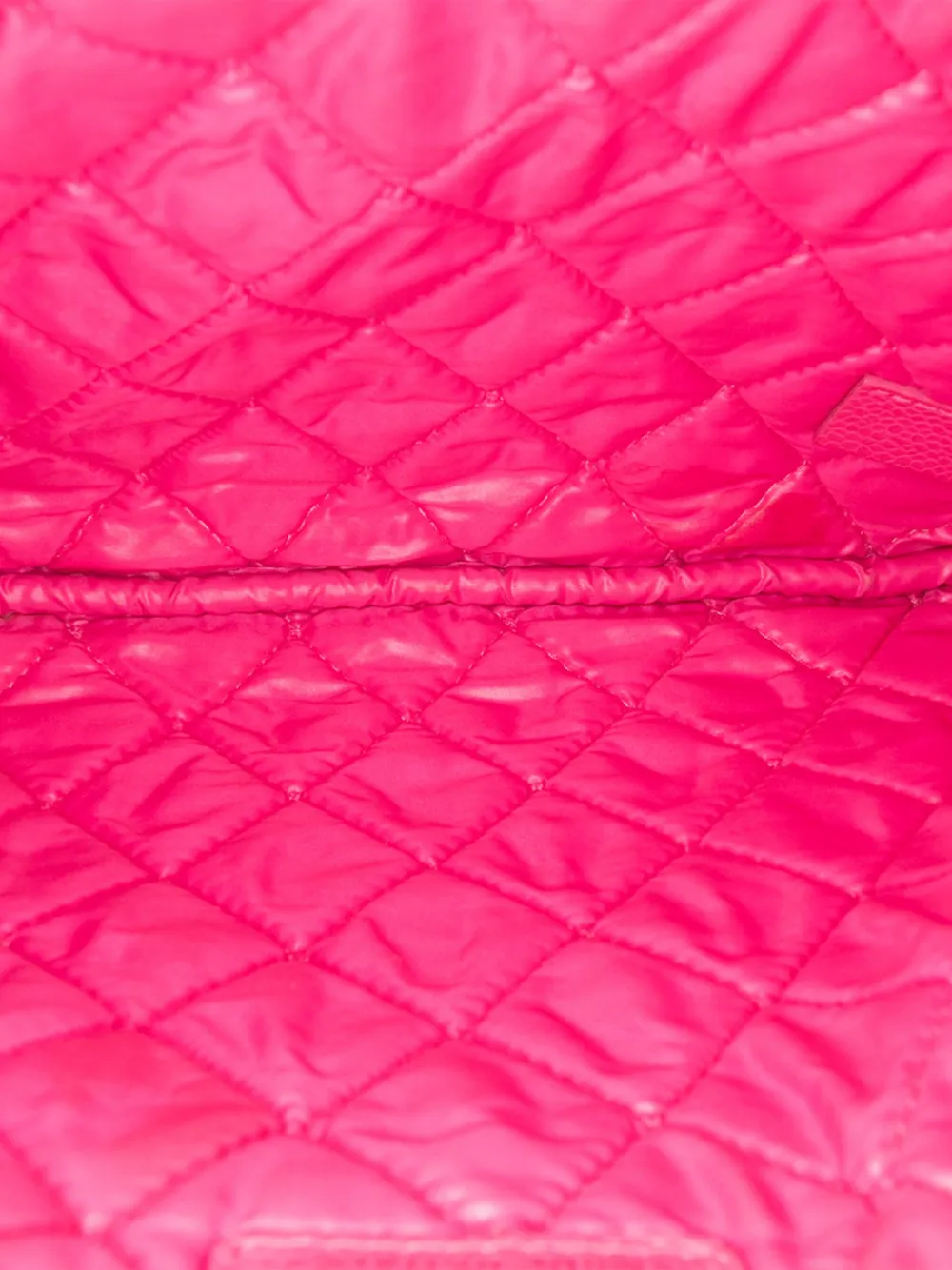Pre-owned Chanel 2014-2015 Small Quilted Caviar O Case Clutch Bag In Pink