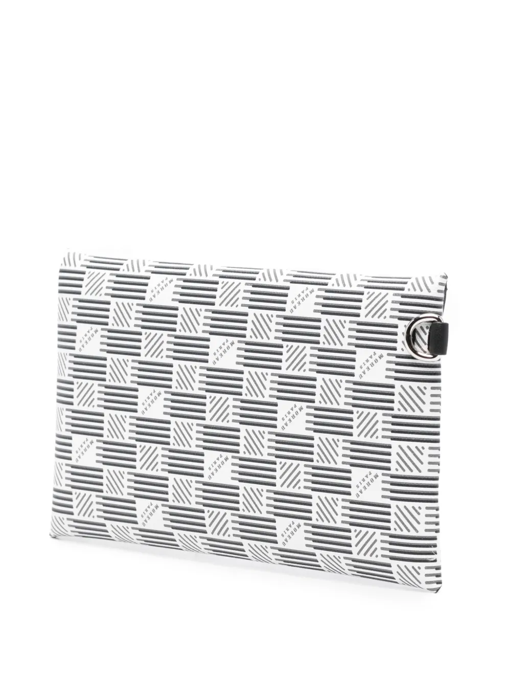 Moreau Clutch met geometrisch patroon Wit