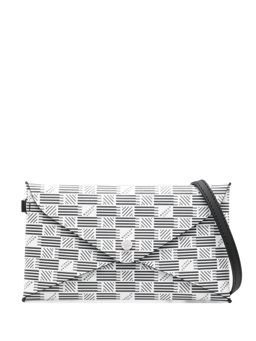 Moreau geometric-pattern clutch bag | White | Image 1