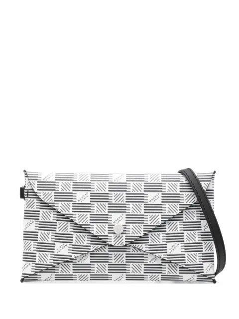Moreau geometric-pattern clutch bag