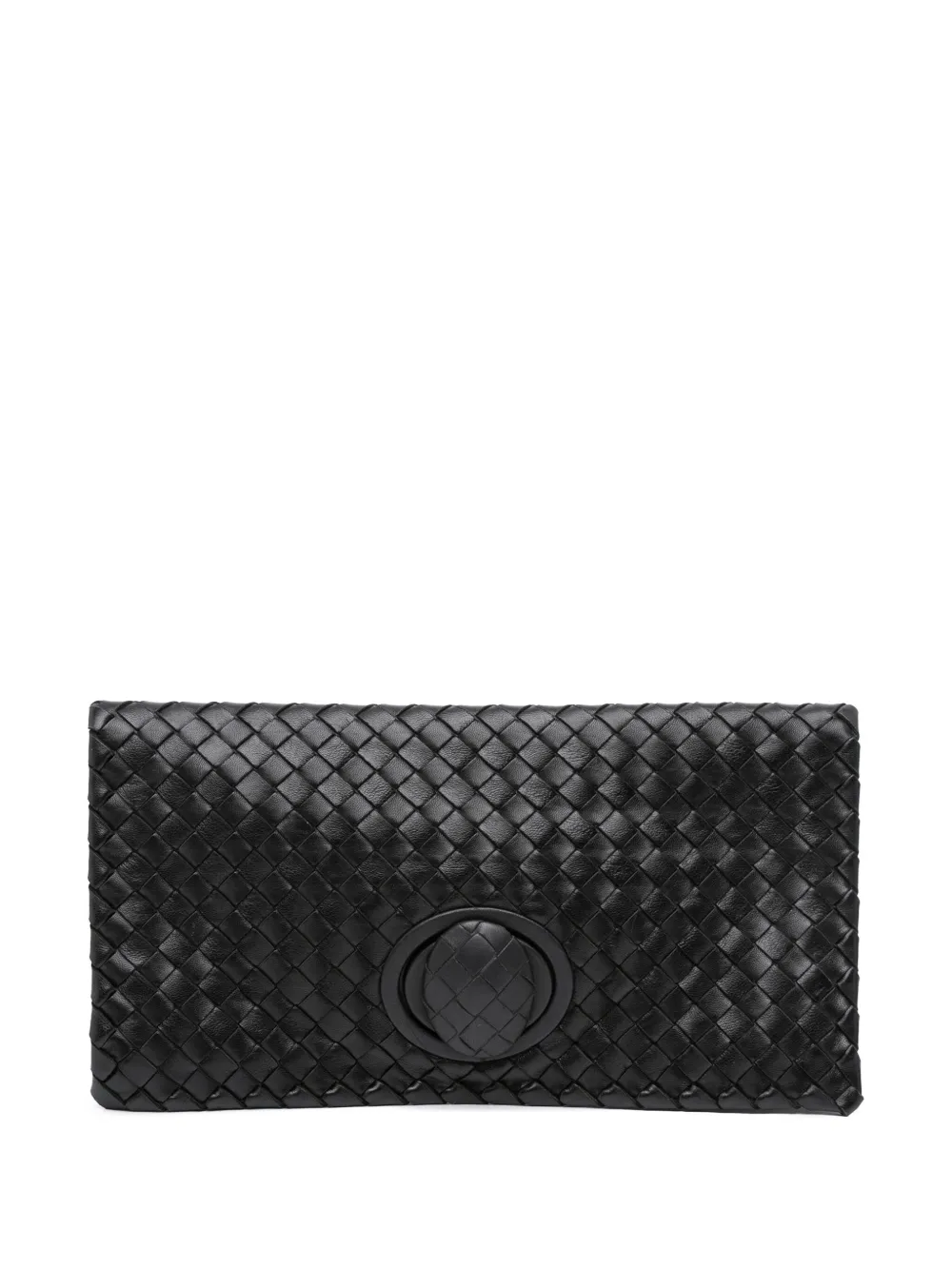 Bottega Veneta Pre-Owned 2012-2025 Nappa Intrecciato Turn Lock clutch bag | Black | Image 1