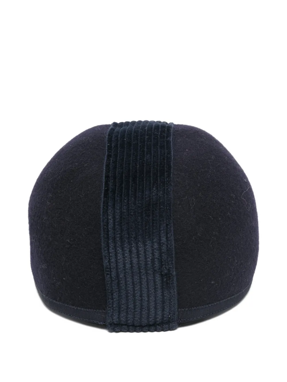Pre-owned Giorgio Armani 1990s Ribbed-detail Hat In Blue