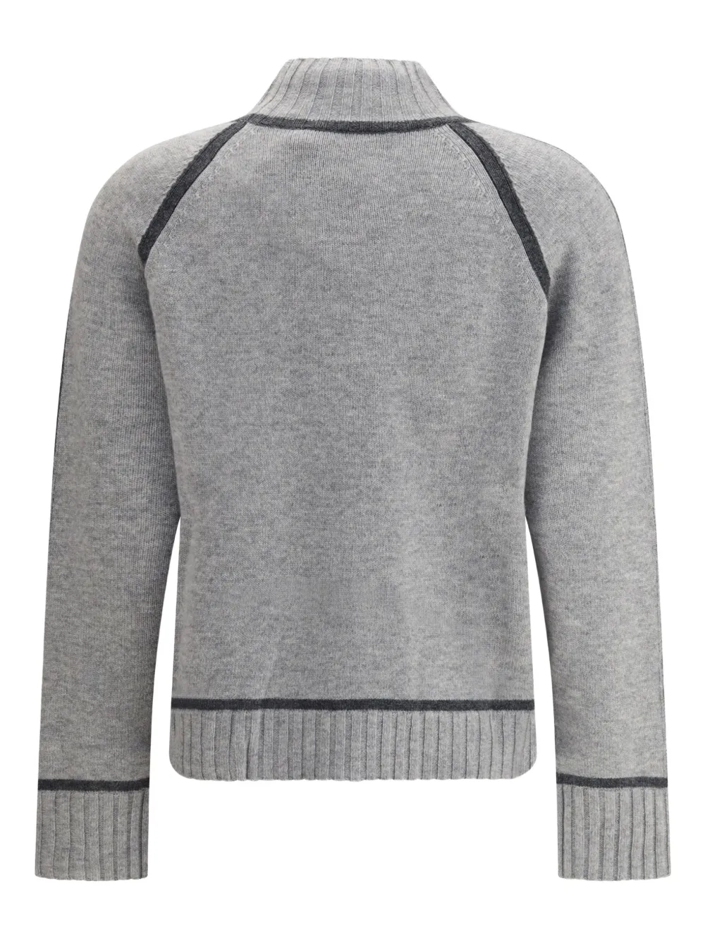 Max Mara Pescara Turtleneck Sweater In Gray