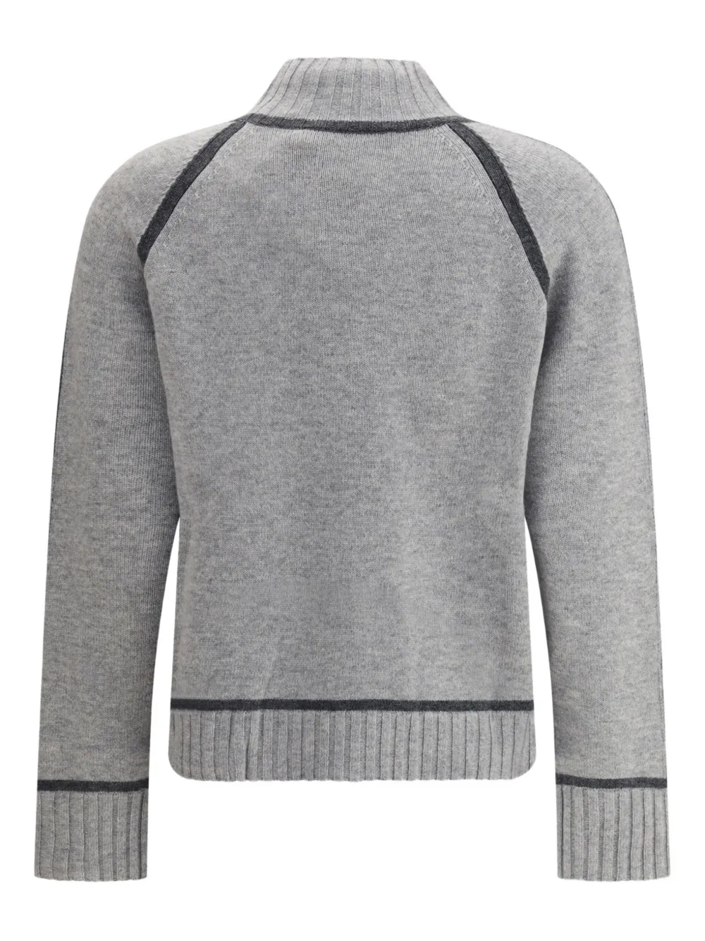 Max Mara Pescara Turtleneck Sweater In Gray