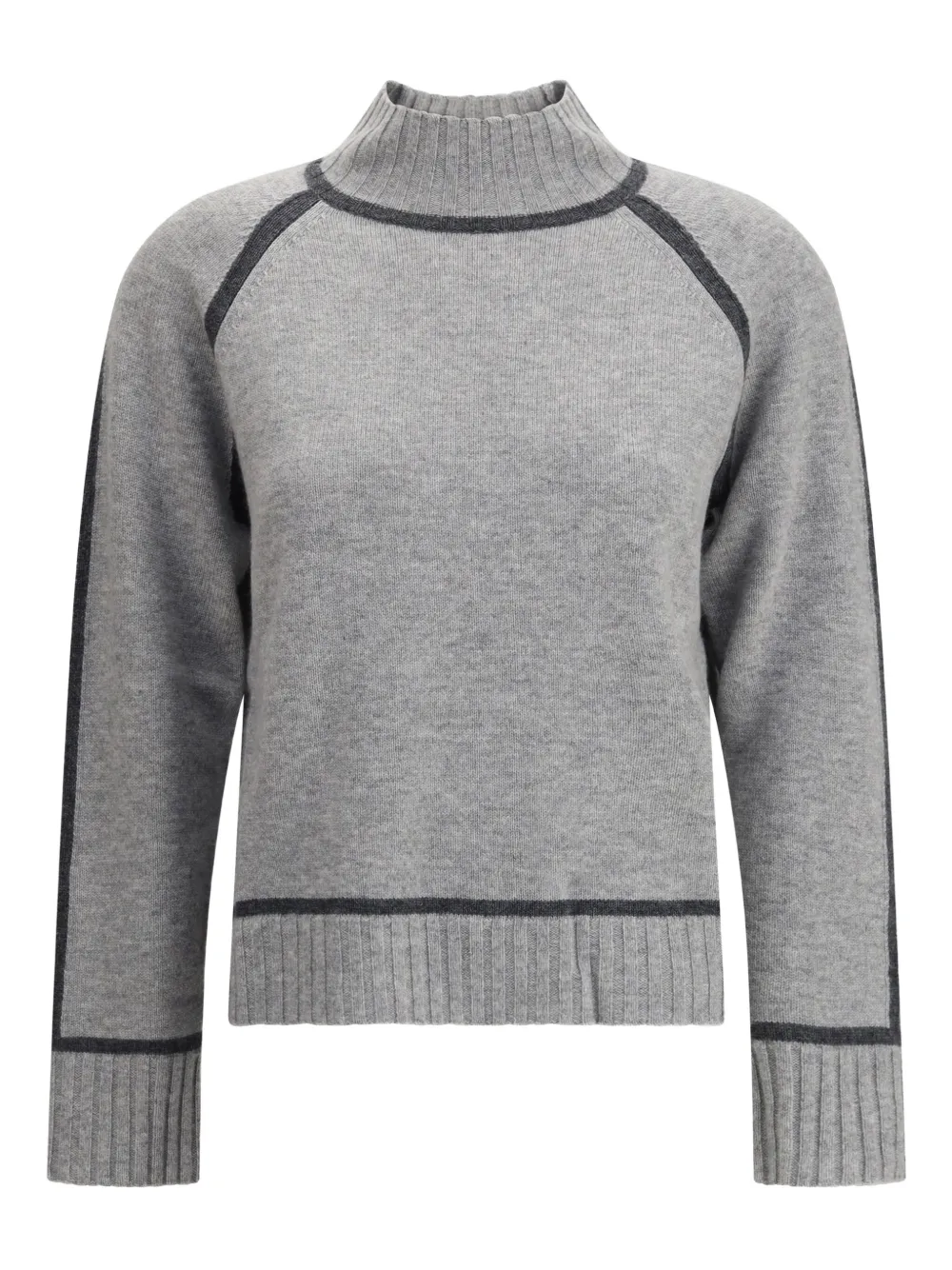 Max Mara Pescara Turtleneck Sweater In Gray