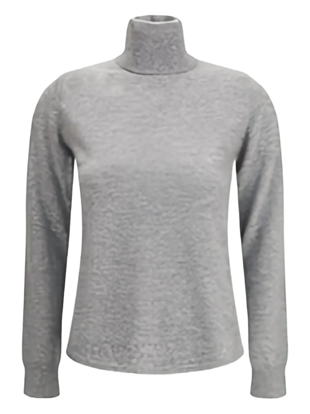 Max Mara Educata Ribbed Turtleneck Sweater In Gray