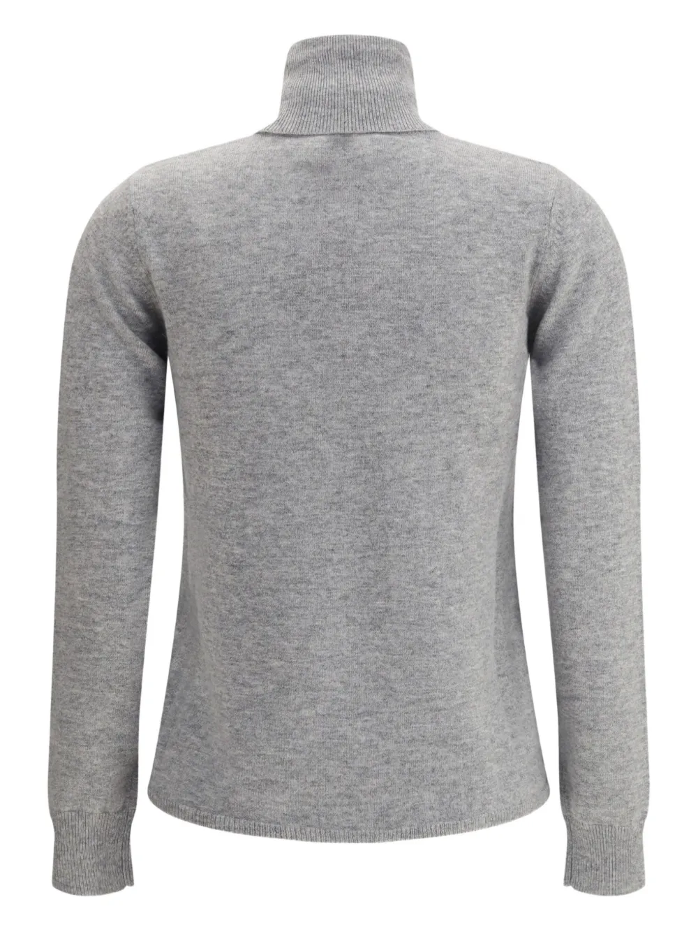Max Mara Educata Ribbed Turtleneck Sweater In Gray