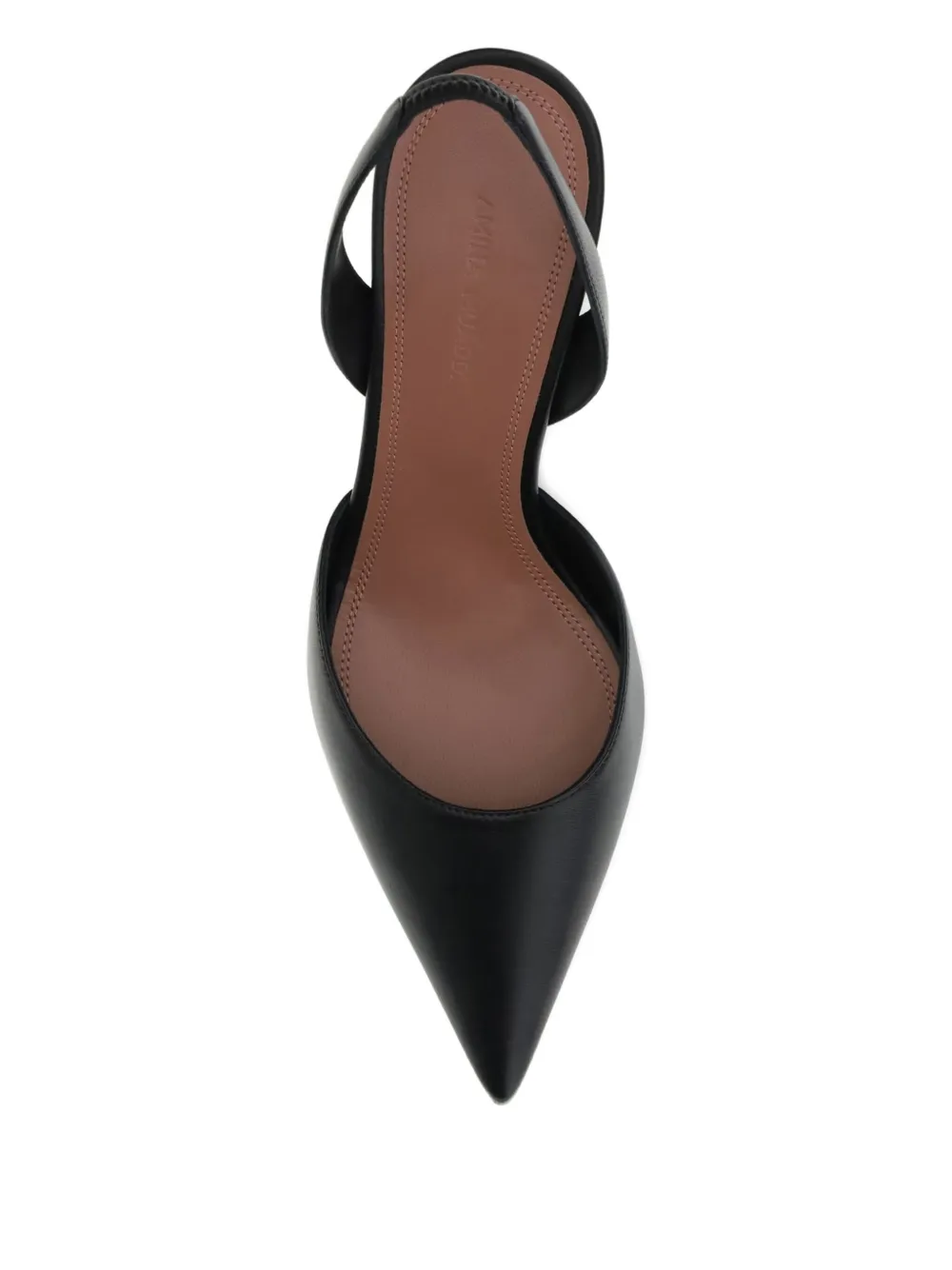 Amina Muaddi 70mm Holli slingback pumps Zwart