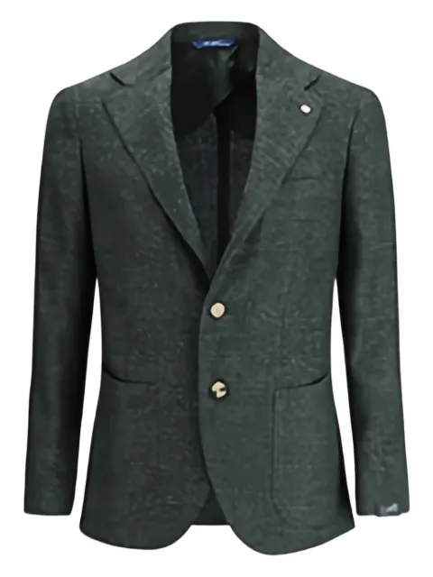 GI CAPRI checked single-breasted blazer