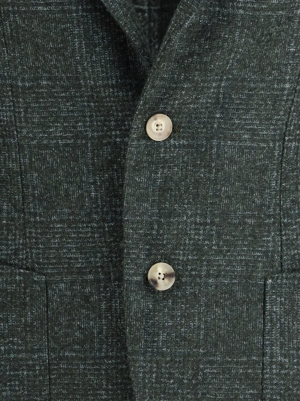 Gi Capri Checked Single-breasted Blazer In Green