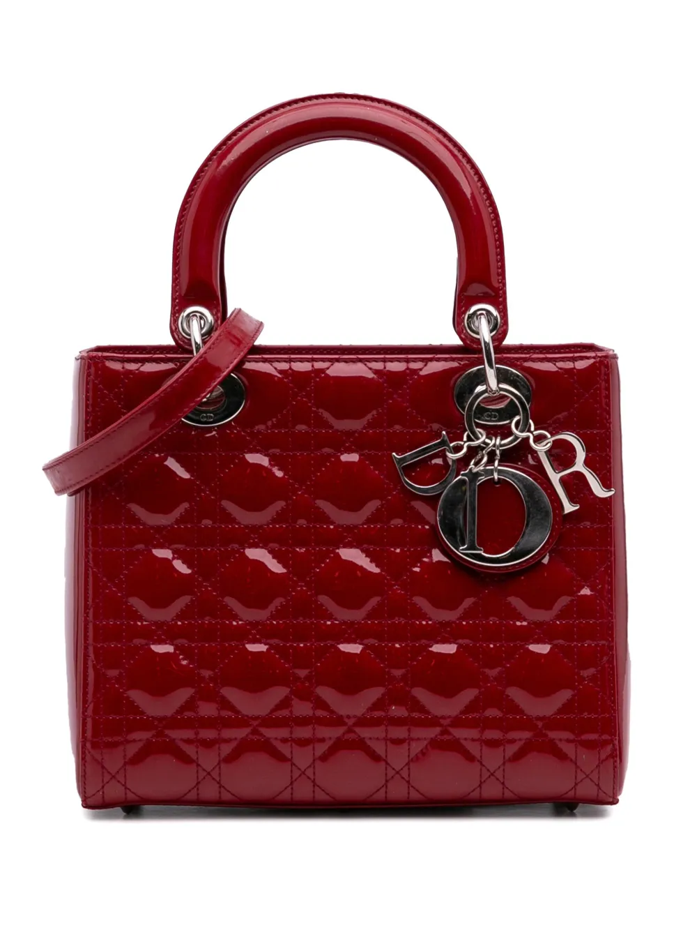 Ранец Lady Dior от Christian Dior 2015 года выпуска, бывший в употреблении, среднего размера, в патентованной упаковке