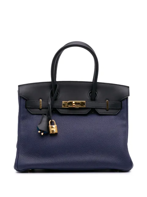 Hermès Pre-Owned 2019 Clemence and Sombrero Verso Birkin Retourne 30 Handtasche