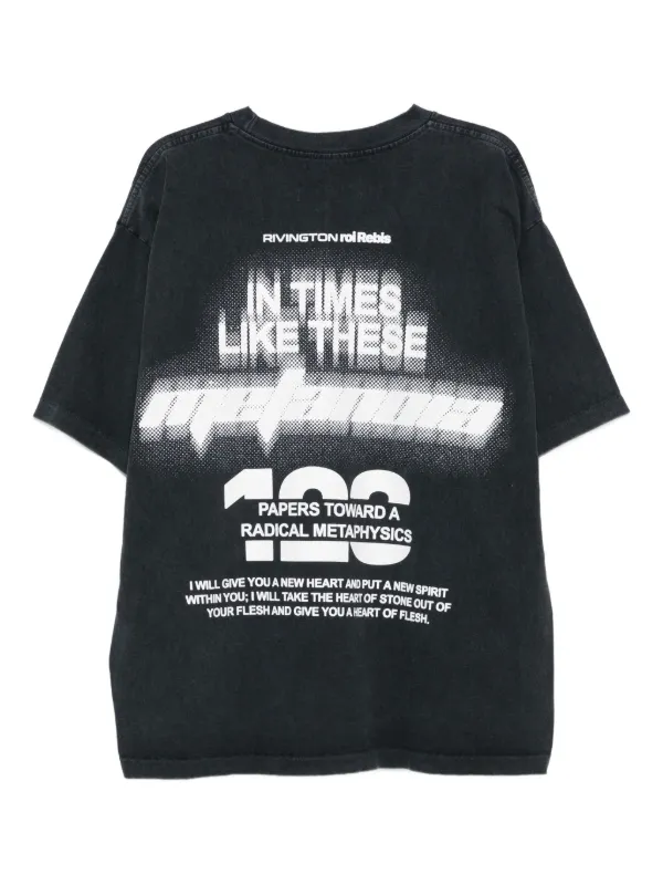 トップス RRR123 Ekklencia Printed Cotton T-Shirt RRR123 - Ekklecia Logo-Print Cotton-Jersey T-Shirt - White RRR123