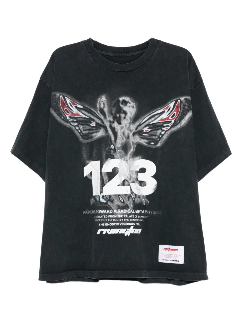 RRR123 playera con motivo gráfico | negro | Image 1