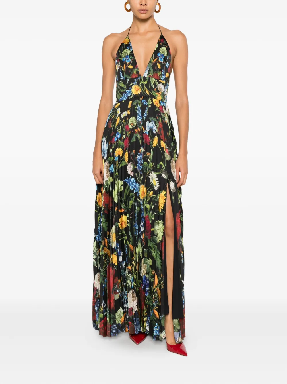 Alice + olivia Hannah maxi-jurk - Zwart