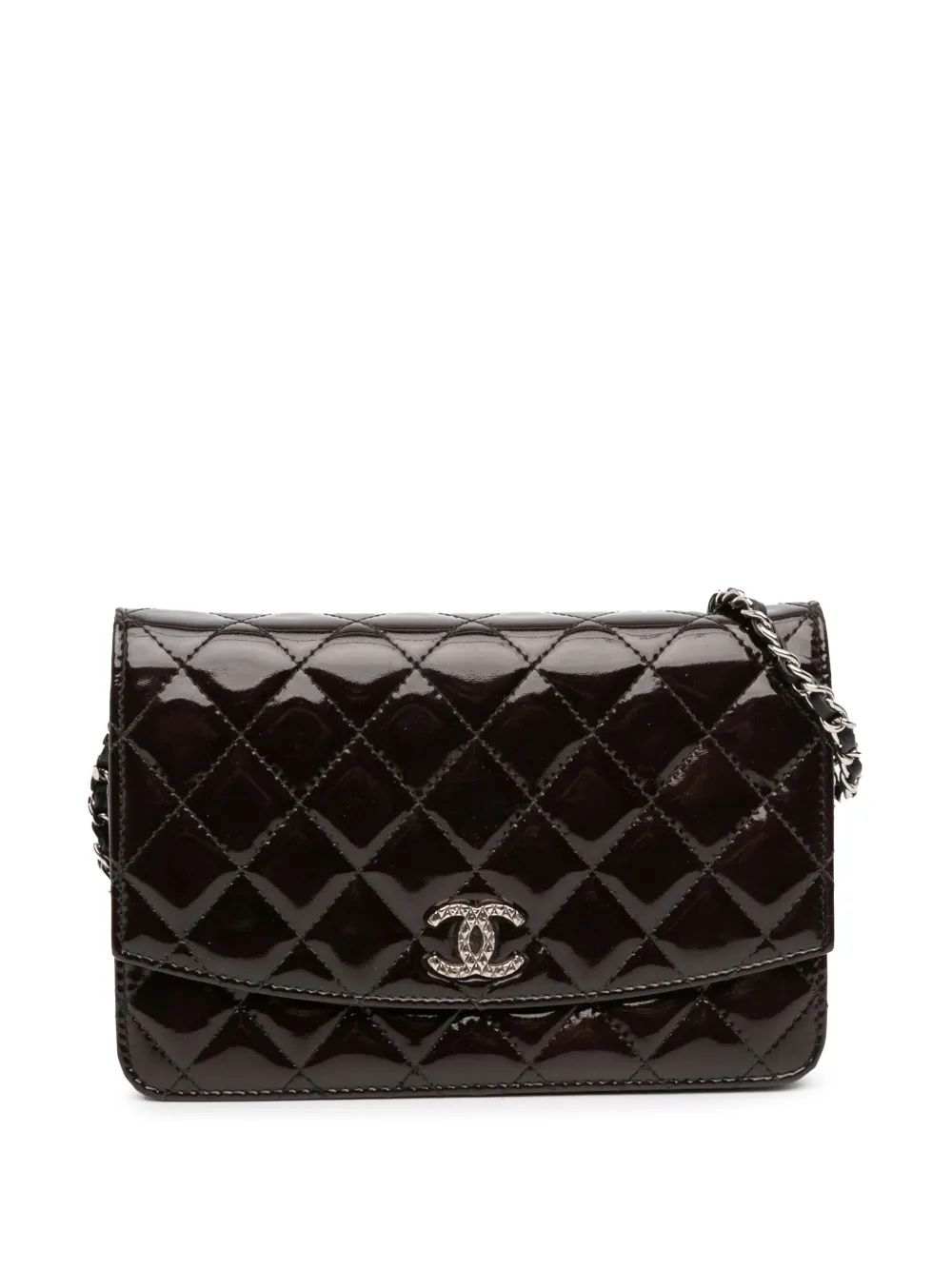 CHANEL Pre-Owned 2011 ブリリアント ウォレット オン チェーン ショルダーバッグ - ブラック CHANEL Pre-Owned 2011 ブリリアント ウォレット オン チェーン ショルダーバッグ - ブラック