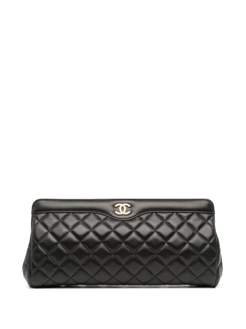 CHANEL Pre-Owned 2015-2016 CC Quilted Lambskin Frame clutch bag