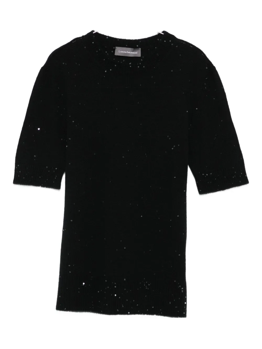 Lorena Antoniazzi sequin-embellished sweater | negro | Image 1