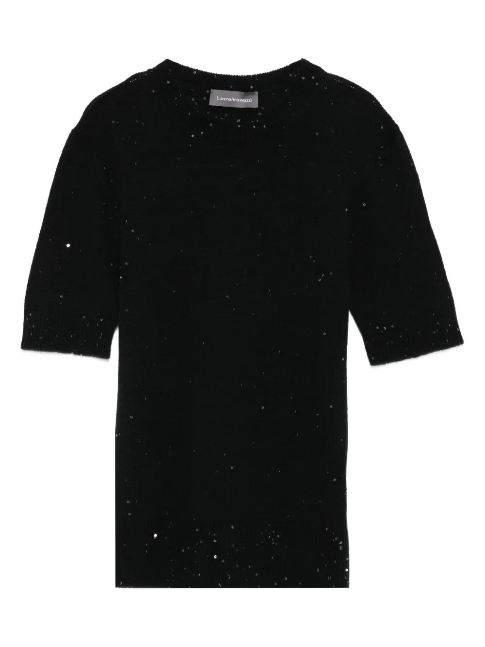 Lorena Antoniazzi sequin-embellished sweater | Black | Image 1