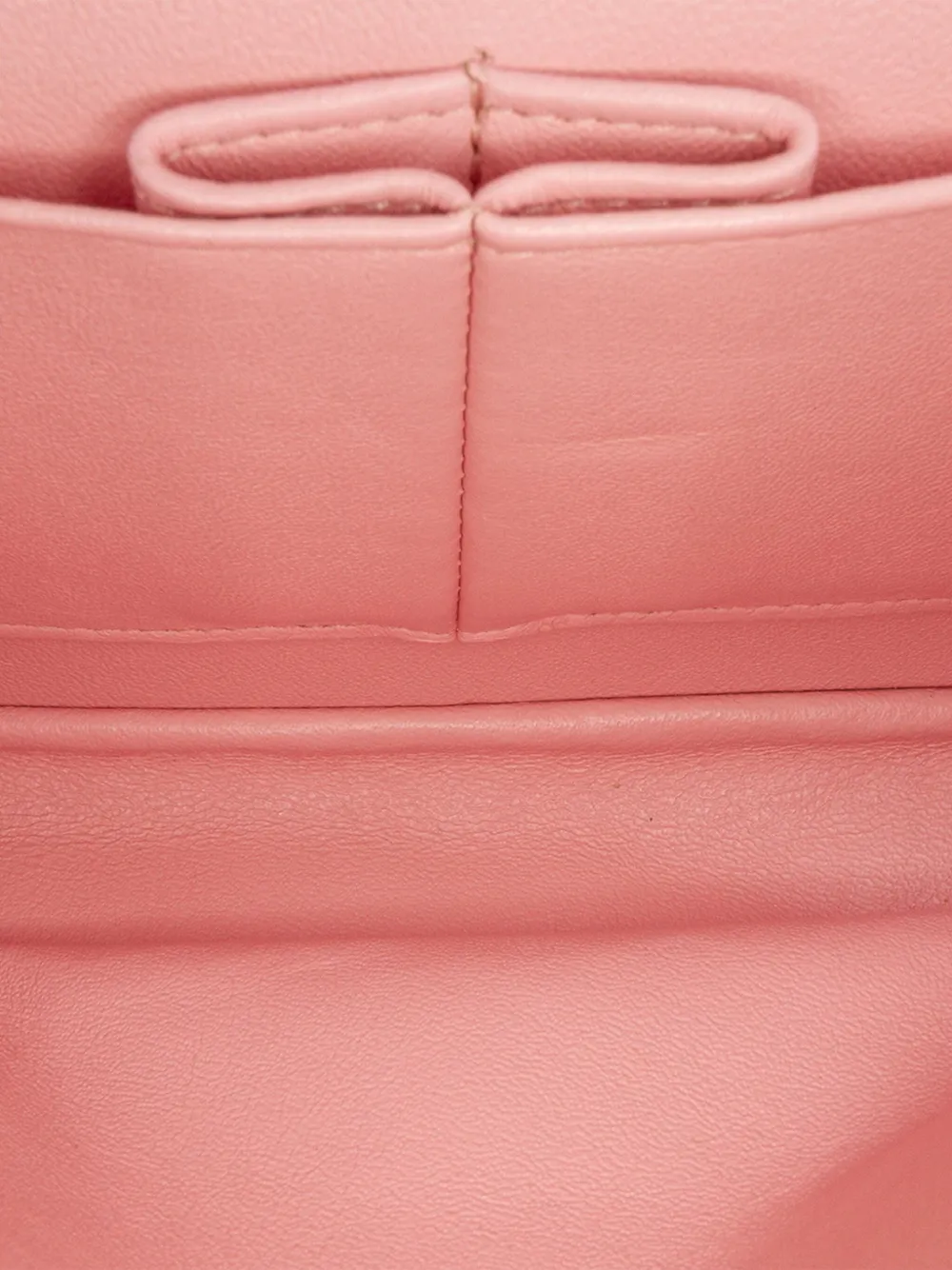 Pre-owned Chanel 2019 Medium Classic Boucle Tweed Double Flap Shoulder Bag In Pink