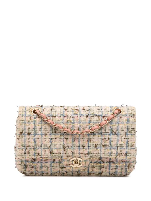 CHANEL Pre-Owned 2019 Medium Classic Boucle Tweed Double Flap shoulder bag