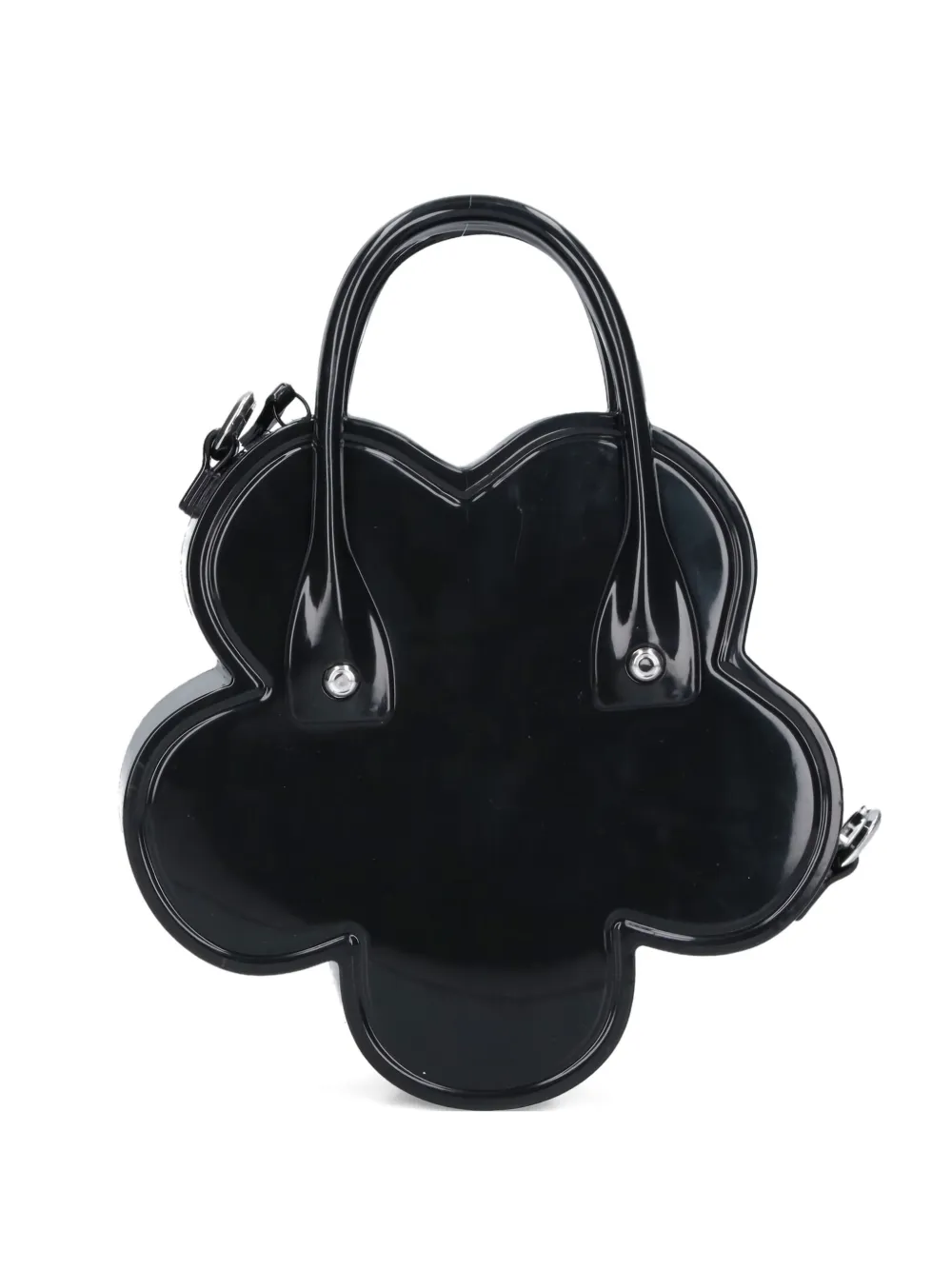 Comme Des Garcons Girl Top Handle Flower Tote Bag In Black