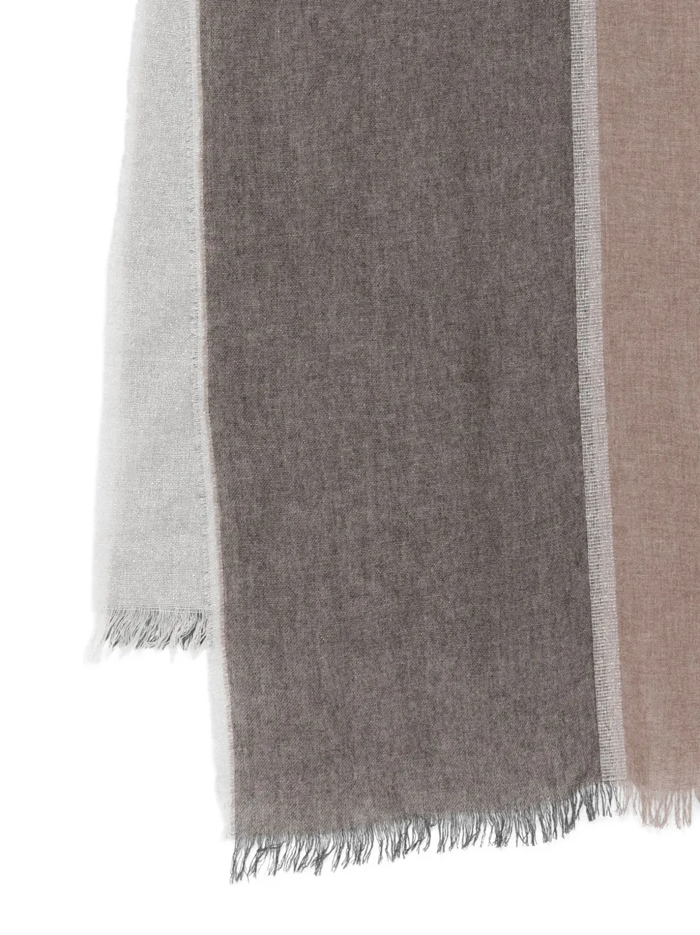 Lorena Antoniazzi Striped Fringed Scarf In Multi