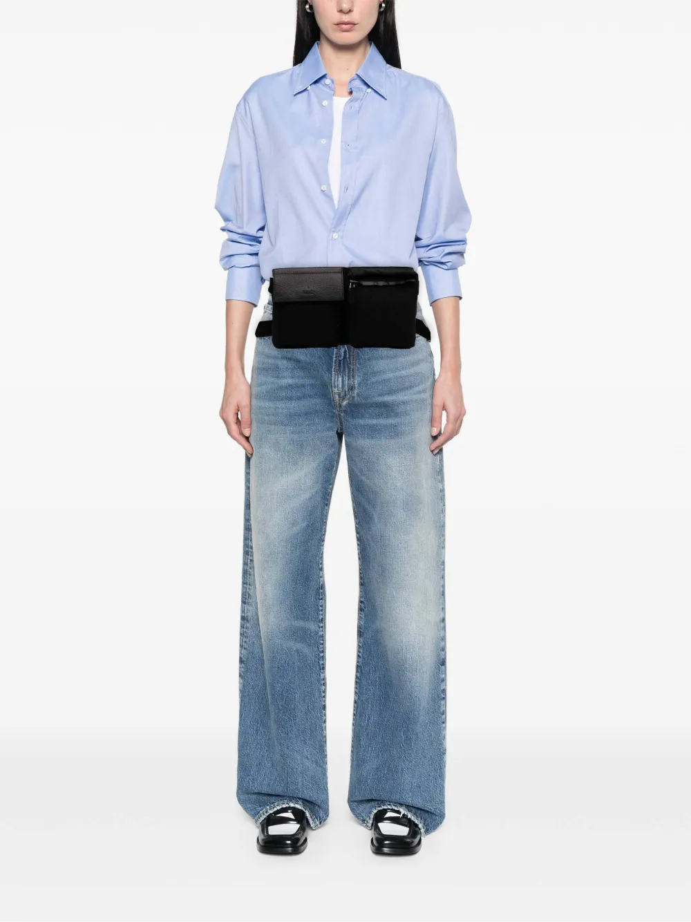 Gucci Pre-Owned 2000-2015 GG Canvas Double Pocket belt bag | Pre-Owned | Image 2