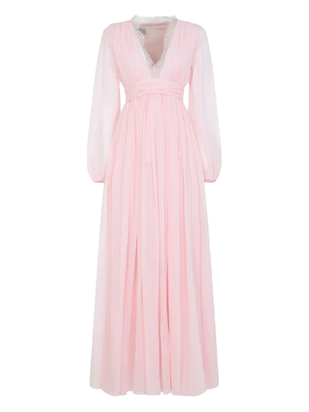 Giambattista Valli lace V-neck maxi dress | Pink | Image 1