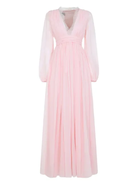 Giambattista Valli lace V-neck maxi dress