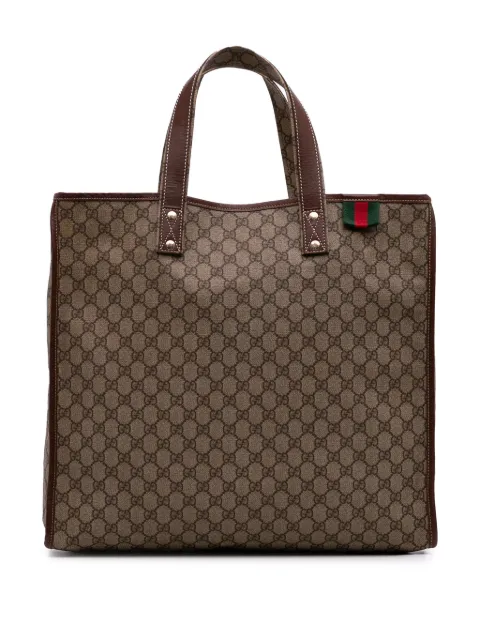 Gucci Pre-Owned 2016-2025 Large GG Supreme Web Loop tote bag