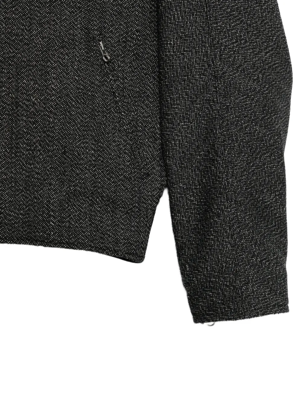 Courrèges Embroidered Bomber Jacket In Gray