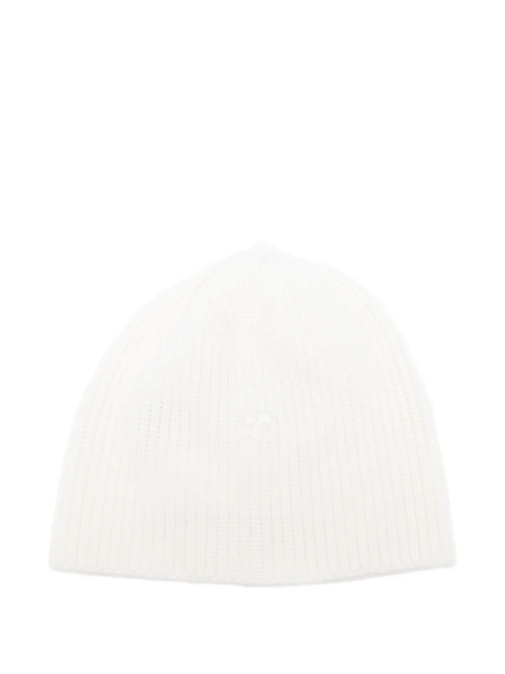 Courrèges Berretto a coste - Bianco