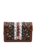 Burberry Pre-Owned 2018-2023 Monogram Stripe E-Canvas Jessie TB Wallet On Chain crossbody bag - Brown