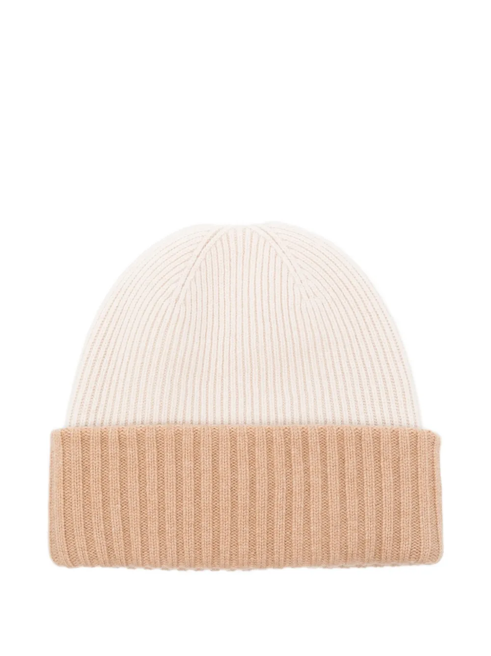 Lorena Antoniazzi ribbed-knit beanie - Beige