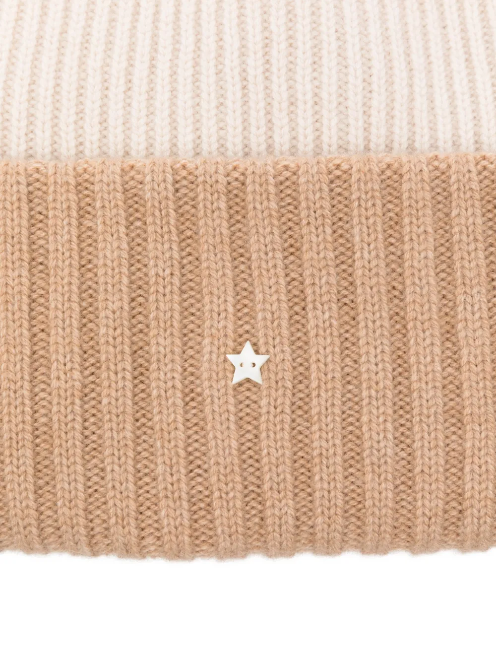 Lorena Antoniazzi Ribbed-knit Beanie In Brown